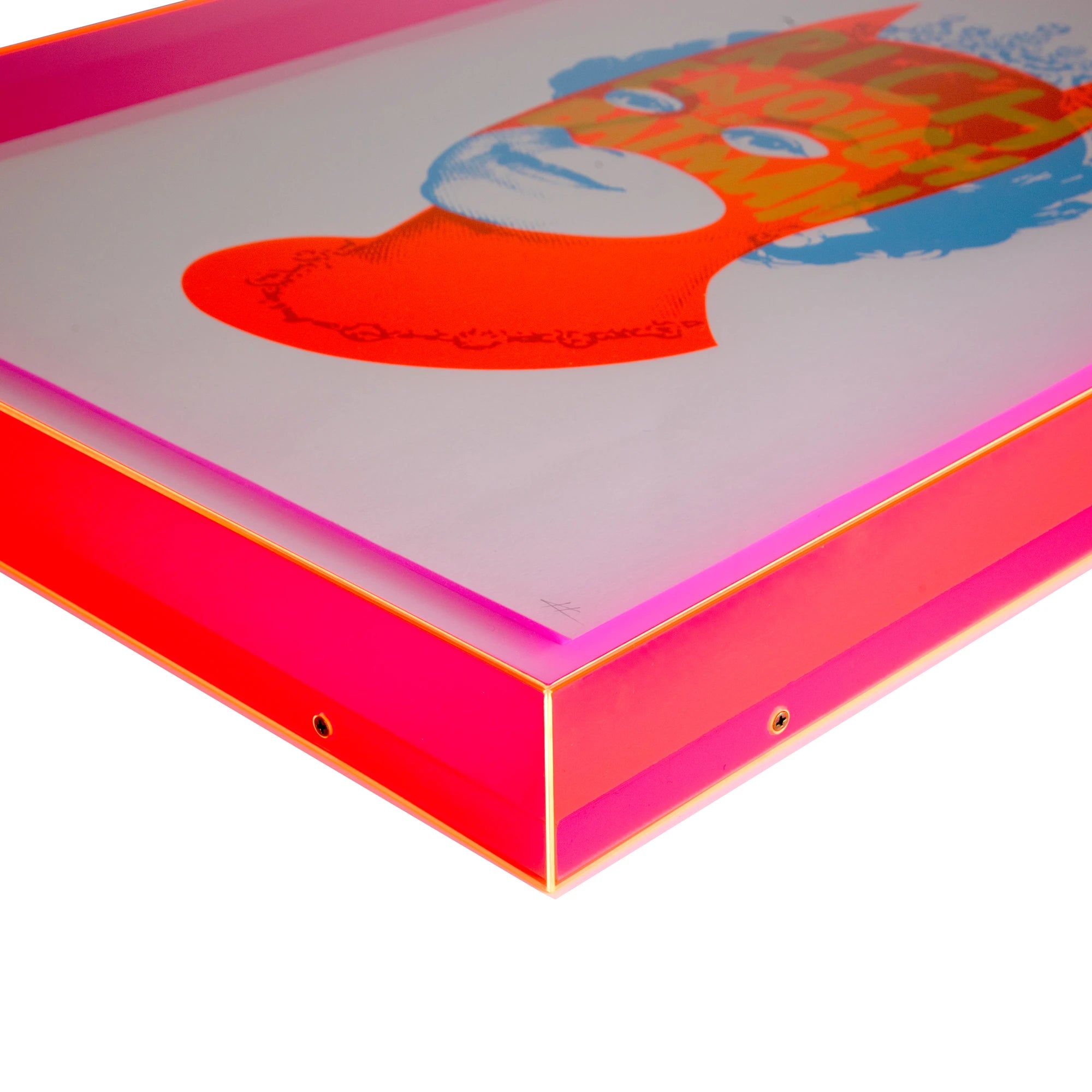 Rich Enough to Be Batman - Orange & Blue Queen - Signed Print-2