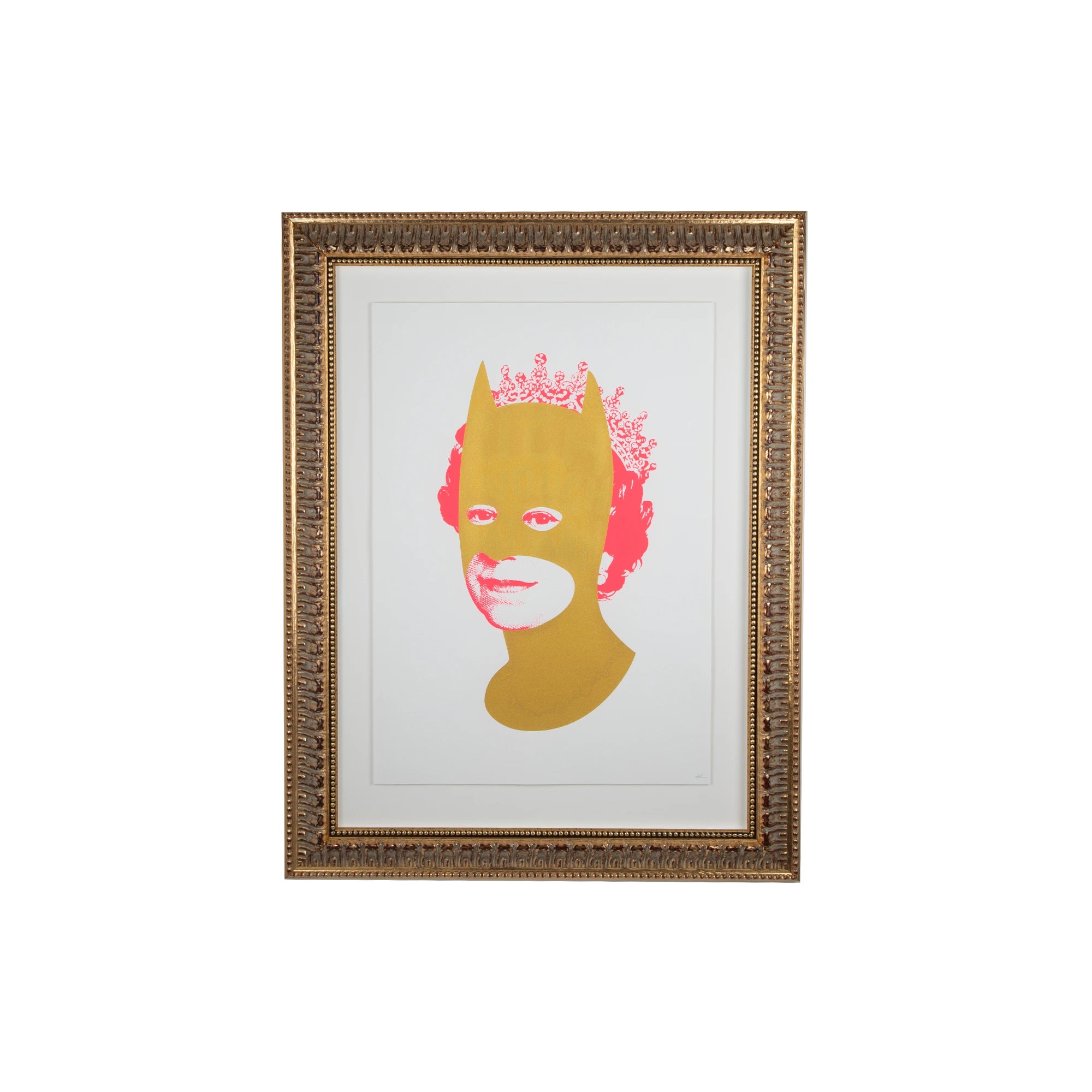 Rich Enough to Be Batman – Pink & Gold Queen - Signed Print