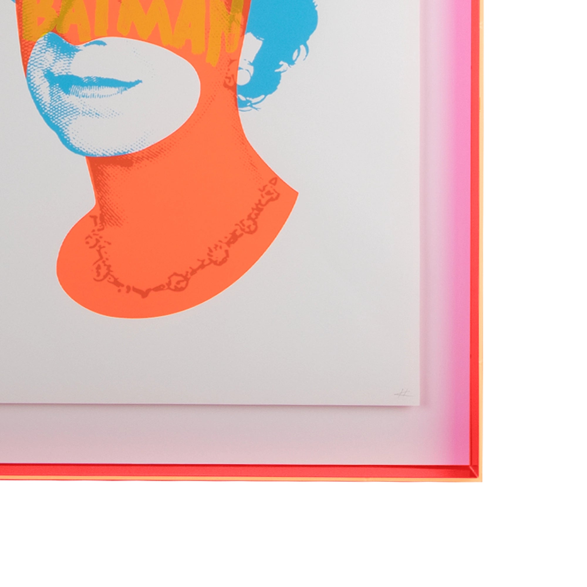 Rich Enough to Be Batman - Orange & Blue Queen - Signed Print-3