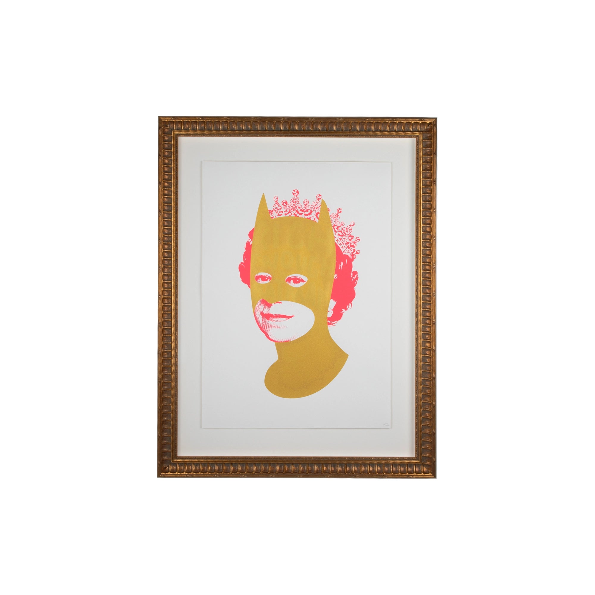 Rich Enough to Be Batman - Pink & Gold Queen - Signed Print